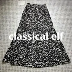 【新品】classicalelf　クラシカルエルフ　プリーツスカート　ブラックのサムネイル