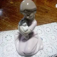 リヤドロNAO陶器製 少女と子犬（わたしの可愛いこ） フィギュリン 置物 リヤドロNAO陶器製 少女と子犬（わたしの可愛いこ） フィギュリン 置物