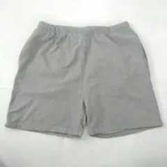 【美品】 POLO RALPH LAUREN ハーフパンツ グレーL ロゴ刺繍付