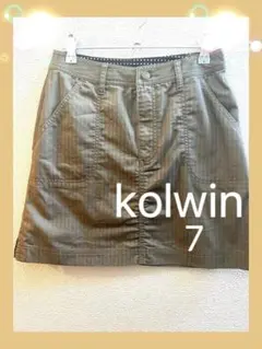 ♡Kolwin♡古着　スカート　ゴルフウェア　ブラウン　サイズ7 古着