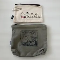 ムーミンポーチ　2点セット