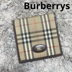 Burberrys バーバリーズ 二つ折り財布 ノバチェック キャンバス