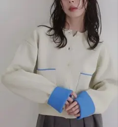 【新品】Lian カーディガン バイカラーニットカーディガン レディース