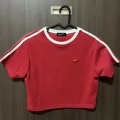 SLOPPY 半袖Tシャツ 赤 ハートロゴのサムネイル