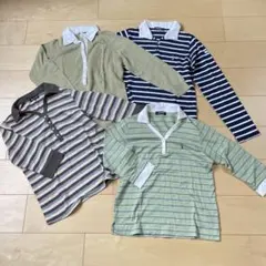 襟付きトップス4枚set 長袖＆7分袖　Mサイズ