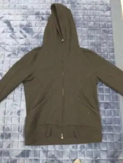 カシミヤ混ニットフラノZIP UP パーカー