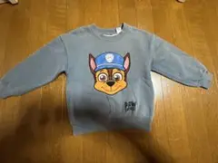 パウパトロール チェイス　裏起毛トレーナー100cm