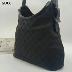 【美品 高級◎】グッチ ショルダーバッグ GG 総柄 バンブー 肩掛け 正規品