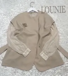 LOUNIE ウエストベルト付き　ベスト　ジレ　定価25300円のサムネイル