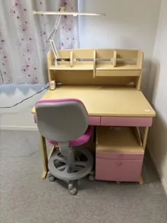 子供用折りたたみ学習机 ホワイトブルー - メルカリ