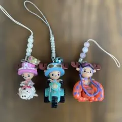 ONE PIECEワンピース　キャラクター ストラップ 3個セット