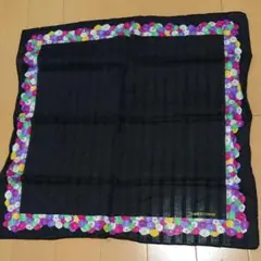 ト*ム様 エンリコ コベリ ハンカチ 透け感 ブラック エンリココベリのサムネイル