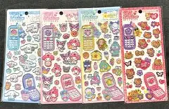 【正規品】サンリオ　平成はっぴーフォンステッカーズ 4種セット