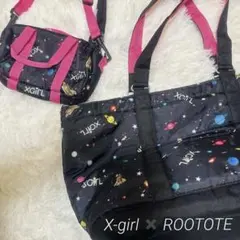 X-girl Stages ROOTOTE 宇宙柄 2WAYマザーズバッグ