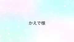 かえで様専用ページ