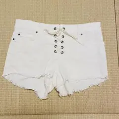 BILLABONG レディース ショートパンツ M ホワイト 白 ビラボン