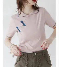 jouetie チャイナポロトップス