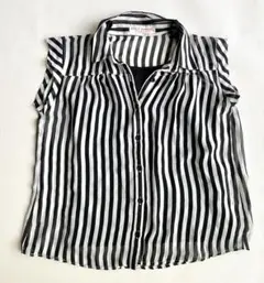 ガールズ ストライプ ベスト・ジレ キャミソール付 150cm