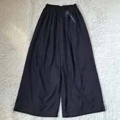 新品タグ付 ミズイロインド ハイウエストワイド イージーパンツ 微光沢 日本製