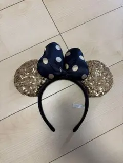 ミニーマウス耳カチューシャ スパンコール付き