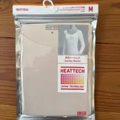UNIQLO HEATTECH UネックT 八分袖 M ピンク