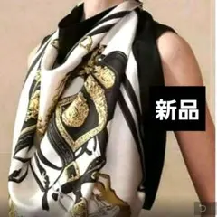 未使用☆HERMES カレ90 BRIDES de GALA スカーフ 黒