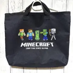 美品　マイクラ　マインクラフト　バック　手提げ　ショルダー　ブラック　2way