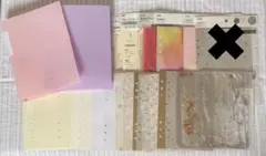 Amifa A5 バインダー リフィル 6穴 カスタムノート セリア 罫線 方眼