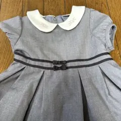 petit main 襟付きフォーマルドレス 100cm グレー