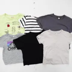 【90サイズ】男の子 半袖Tシャツ 6枚セット まとめ売り 昆虫 ボーダー