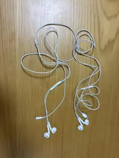 「Apple 純正」ホワイト 有線イヤホン Lightningコネクタ　2本