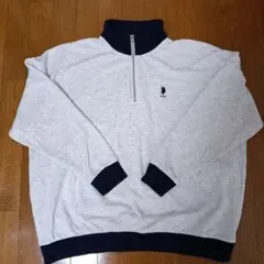U.S. POLO ASSN. ハーフジップスウェット Lサイズ値下げ可能です！のサムネイル