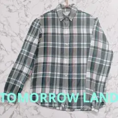 TOMORROWLAND チェック柄 春夏用 長袖シャツ