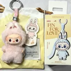 ラブブ PIN FOR LOVE ぬいぐるみペンダント イニシャル 【G】