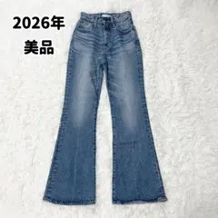 大人気！2026年MOUSSY MVS フレアデニム 新タグ ストレッチ素材