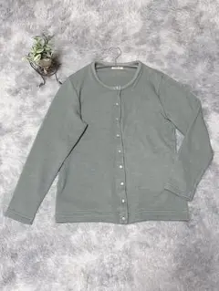 uramoco しまむら クロッシー カーディガン L あったか 裏ボア 春長袖