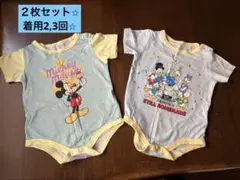 ミッキー ミニー ロンパースセット