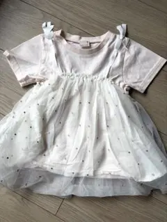 プティマイン チュールドッキングTシャツ 100トップス