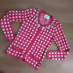 Chesty チェック柄カーディガン サイズF