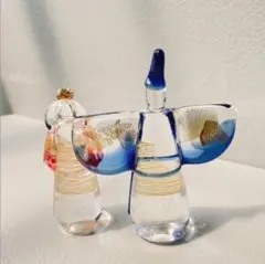 GLASS COAST　ひな人形　ガラス細工　美品のサムネイル