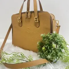 FENDI フェンディ エピレザー ハンドバッグ ショルダー 2way FFのサムネイル