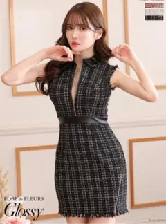 ローブドフルール　ツイード　ドレス