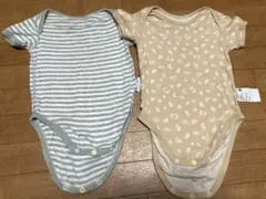 UNIQLO 半袖ボディスーツ 2枚セット 80cm ベビー