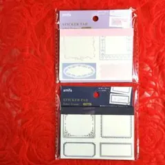 キャンドゥ　ブック型シール　ラベルフレーム