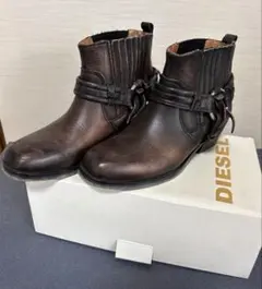 【最終値下げ】DIESEL ウエスタンブーツ ダークブラウン レザー レディース