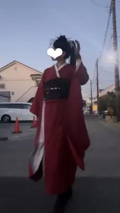 成人式 振袖フルセット 髪飾り 御所車花文刺繍　正絹