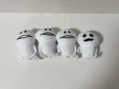 【まっしろ軍団/4体】なめこ栽培キット ぬいぐるみマスコット 白なめこ マサル