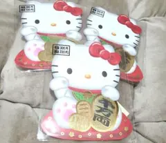 サンリオ ハローキティ 招き猫 ポチ袋 3個セット シール付