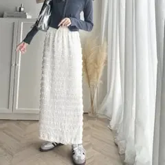 Classicalelf ジャガードレースタイトスカート (ロング丈)