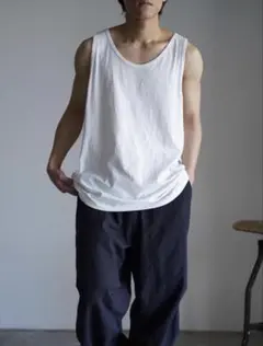 美品 2サイズ 24SS コモリ COMOLI サープラス タンクトップ 白 美品 2サイズ 24SS コモリ COMOLI サープラス タンクトップ 白 - メルカリ